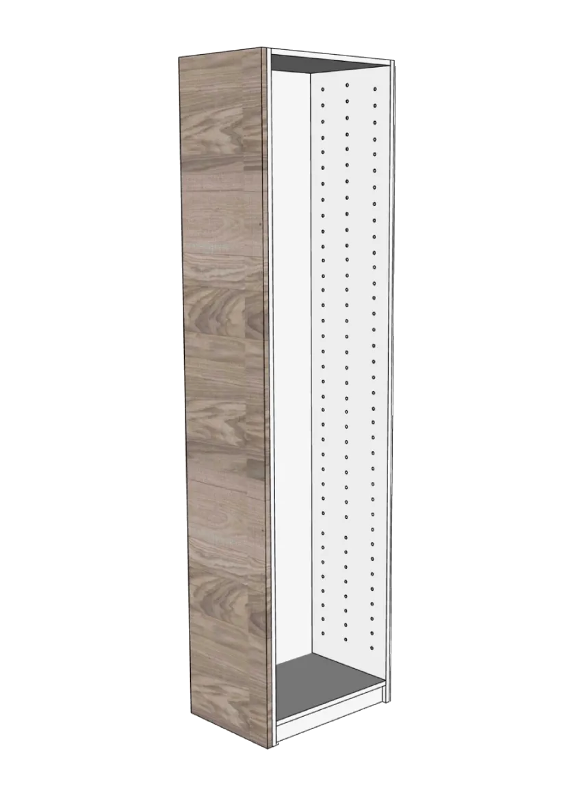 Wardrobe cover page 37x201 - Raw Oak White