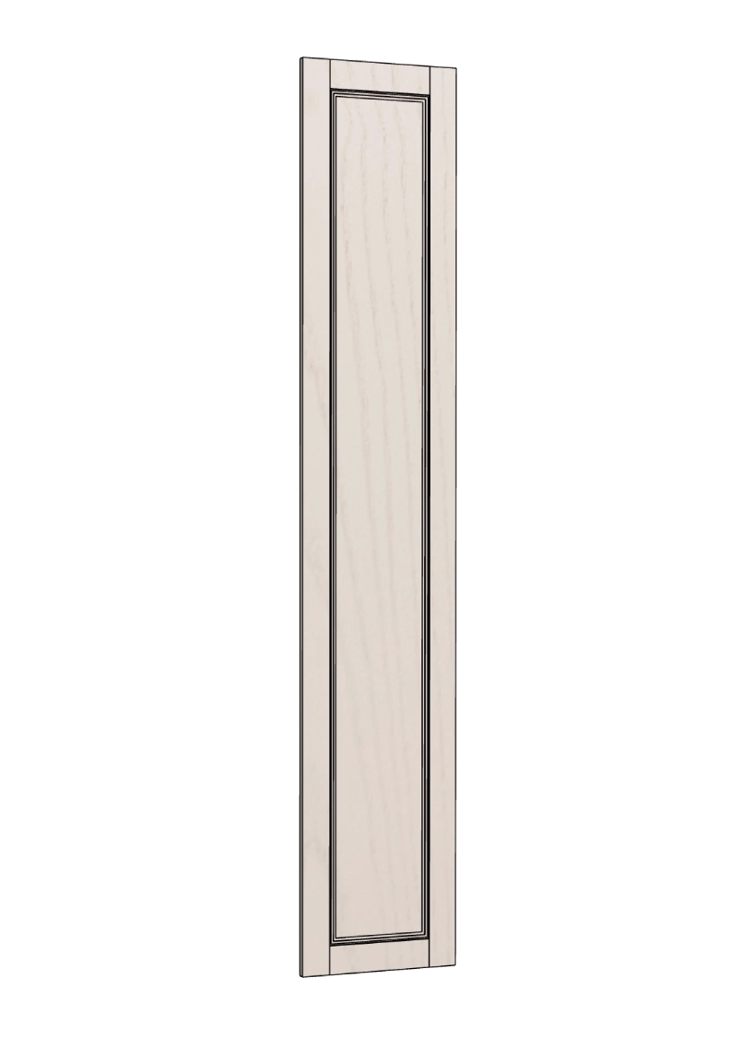 Frame door in ash with decor list, for tall cabinet - 40x220 cm