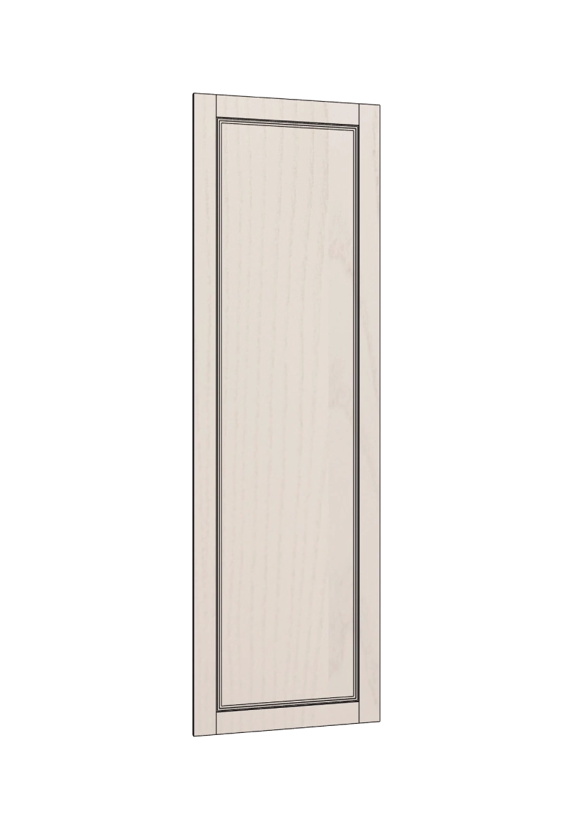 Frame door in ash with decor list, for tall cabinet - 60x200 cm