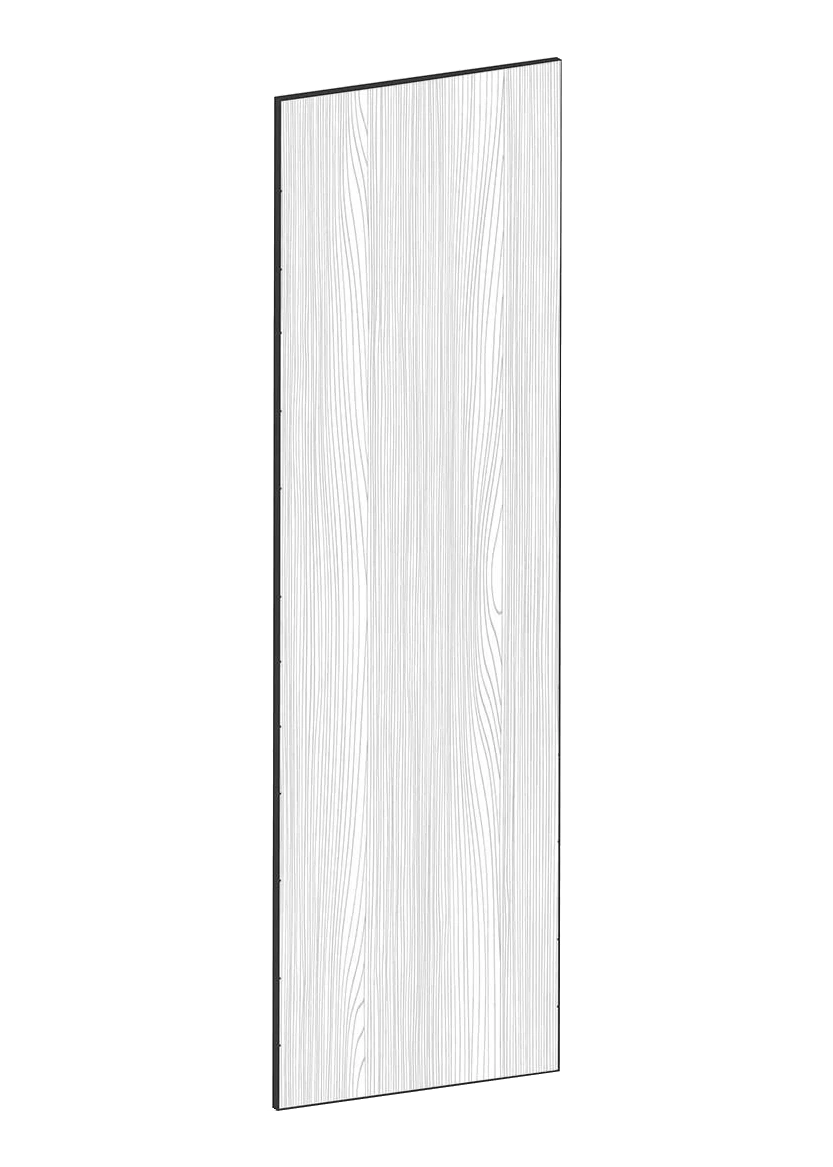 Lucka för högskåp 60x200 - Flat Oak