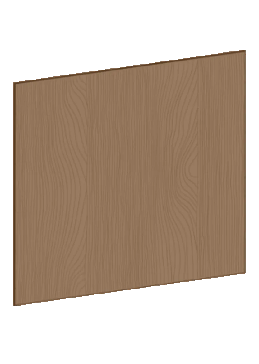 Kitchen island cover 102 x 80 cm – Flat Oak Brown