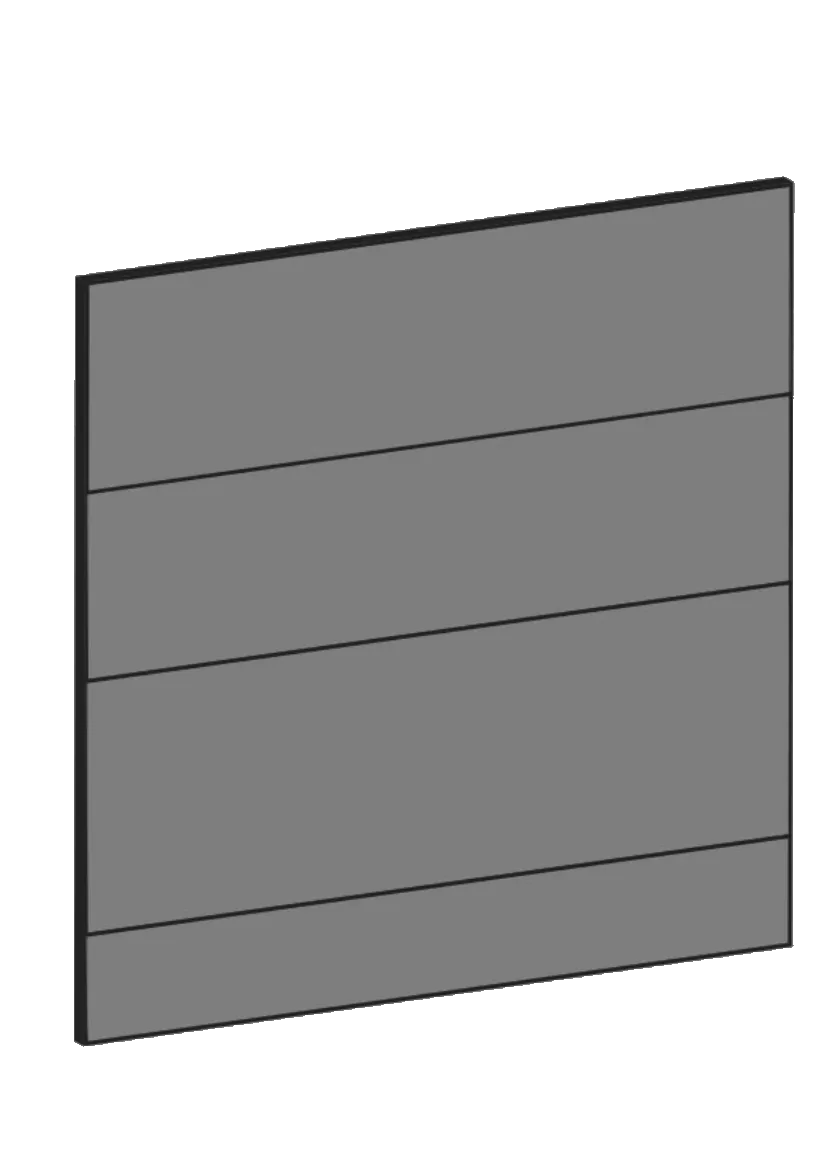 Cover for wall cabinet 39.8 x 40 cm – Raw Oak Dark