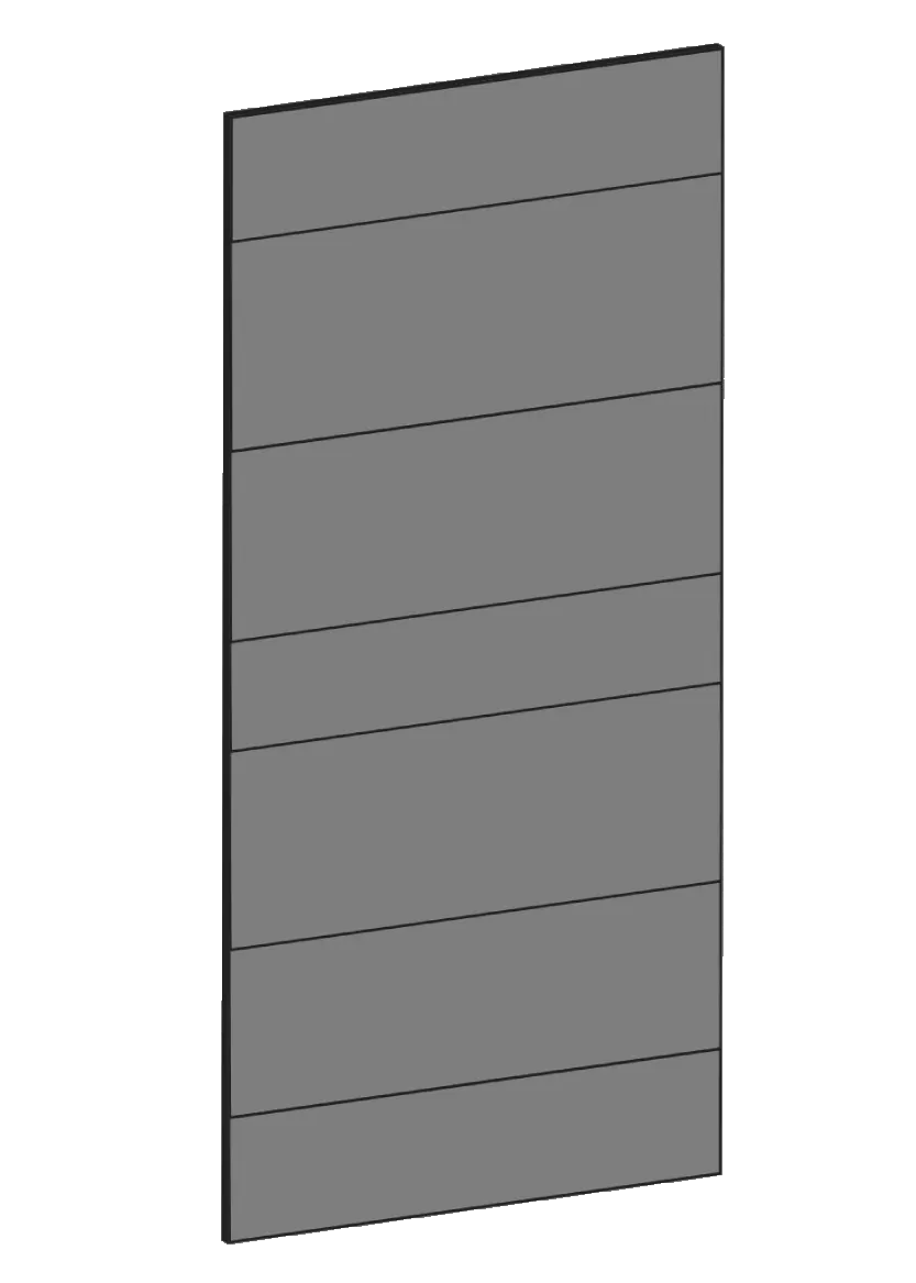 Cover for wall cabinet 39.8 x 80 cm – Raw Oak Dark