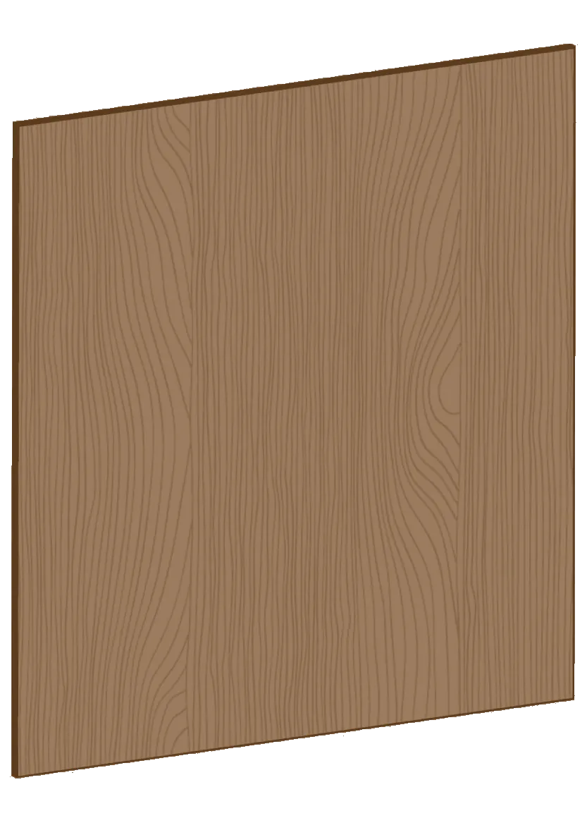 Lucka för väggskåp 40x40 - Flat Oak Brown