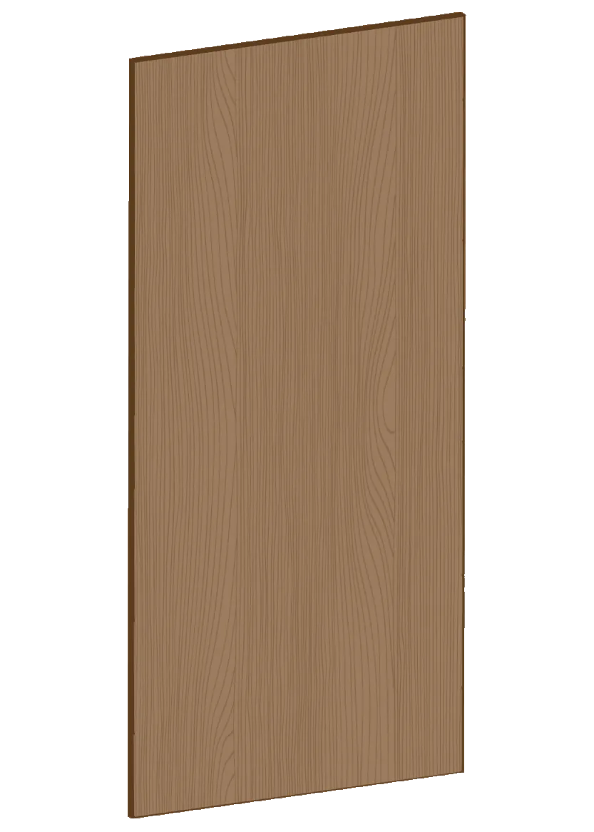 Lucka för väggskåp 40x80 - Flat Oak Brown