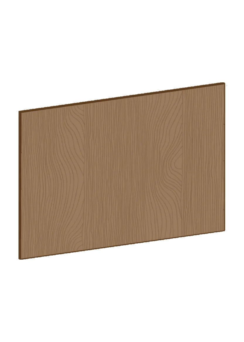 Lucka för väggskåp 60x60 - Flat Oak Brown