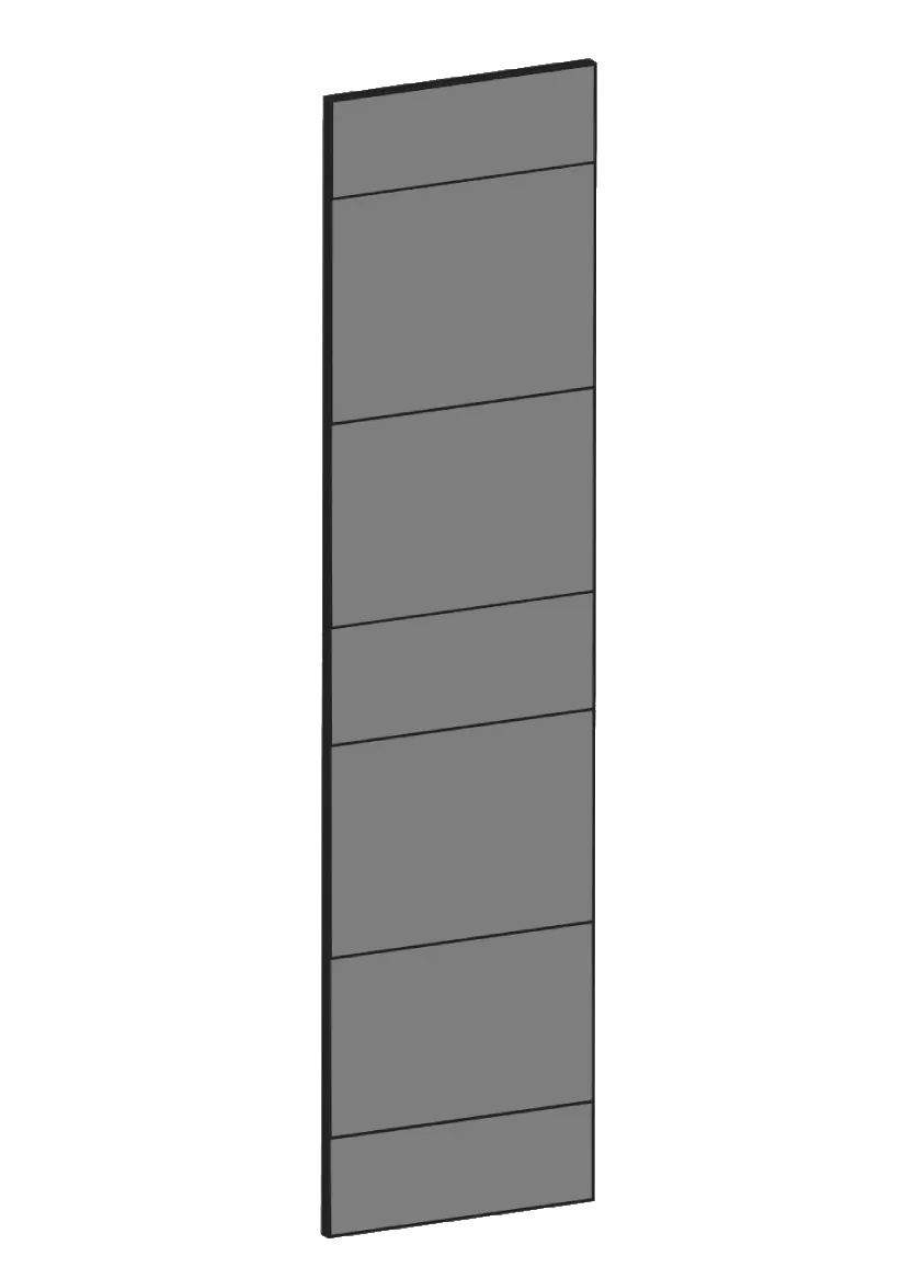 Lucka för väggskåp 20x80 - Raw Oak Dark