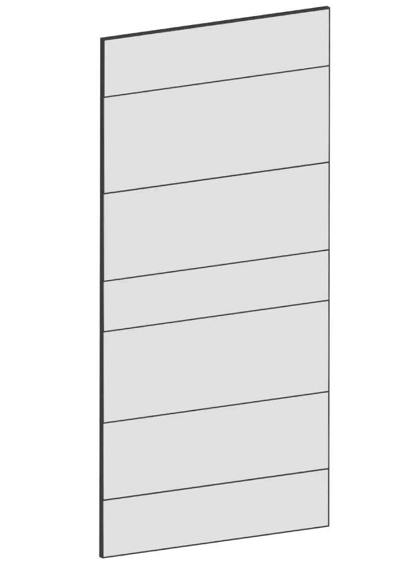 Lucka för väggskåp 40x80 - Raw Oak White