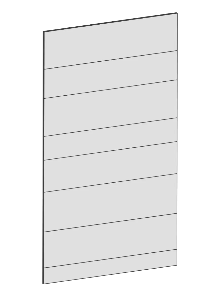 Lucka för väggskåp 60x100 - Raw Oak White