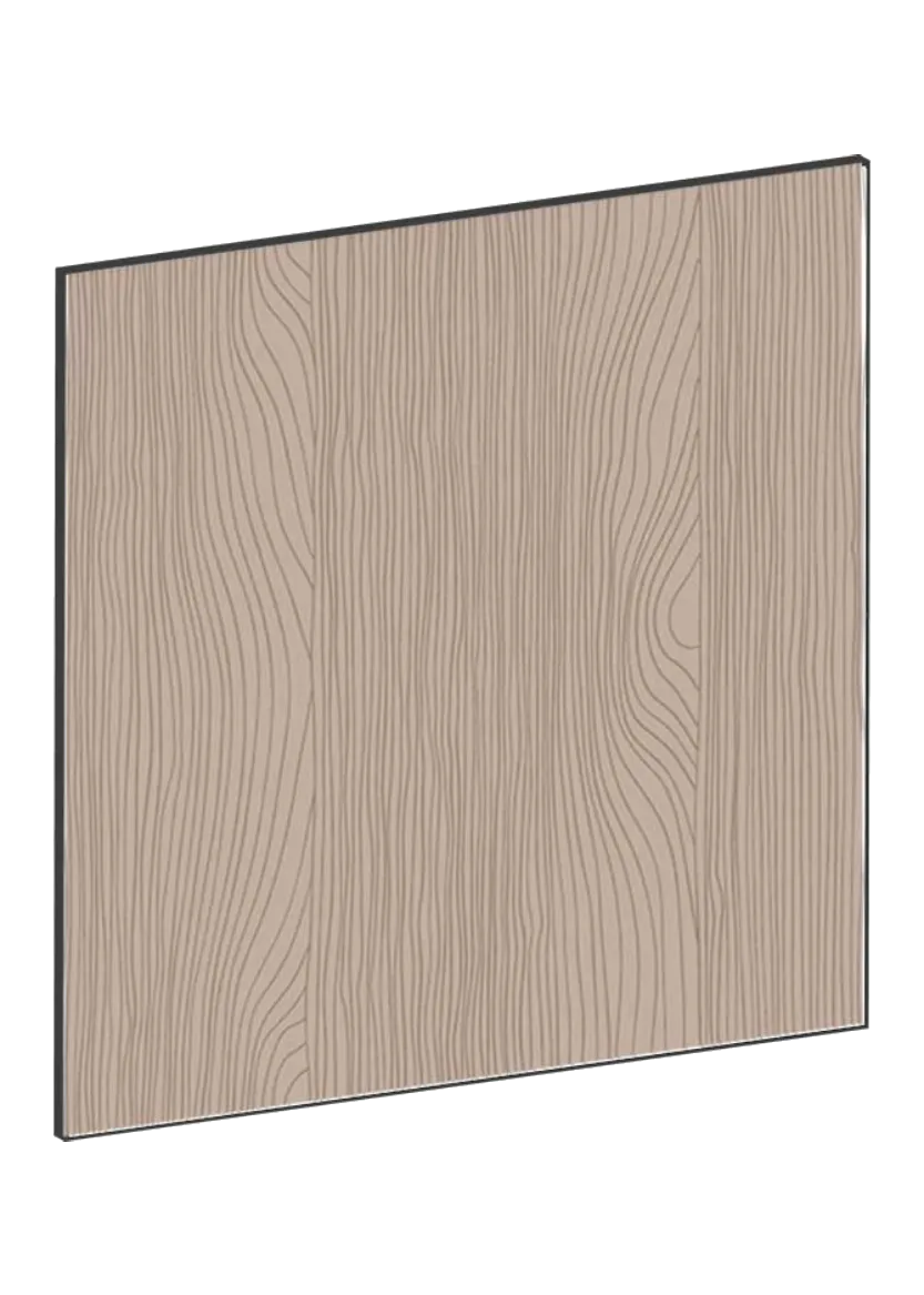 Lådfront 60x60 - Flat Walnut