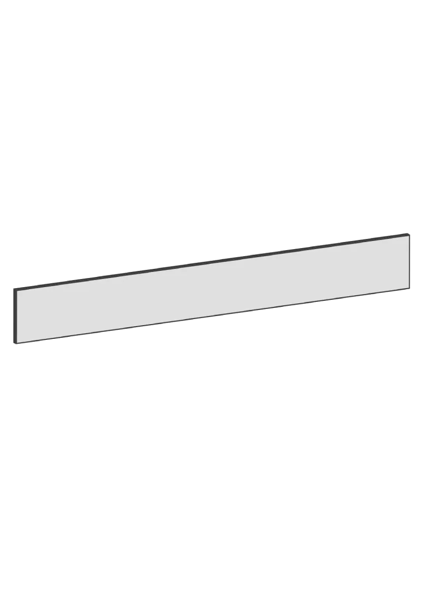 Lådfront 80x10 - Raw Oak White