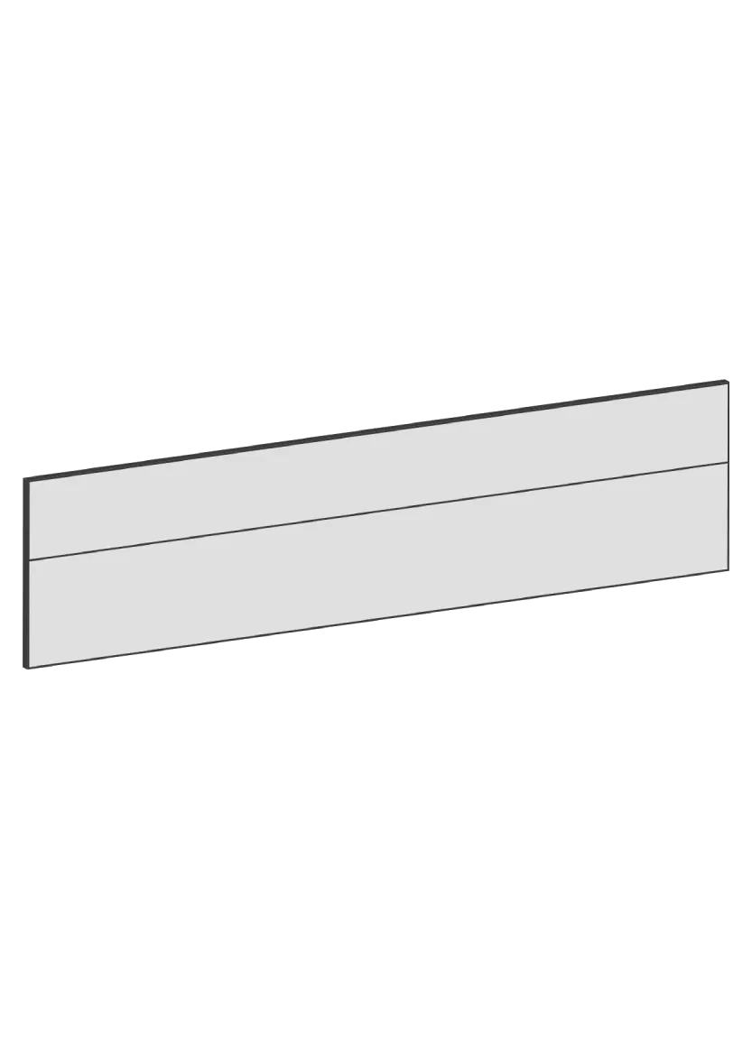 Lådfront 80x20 - Raw Oak White