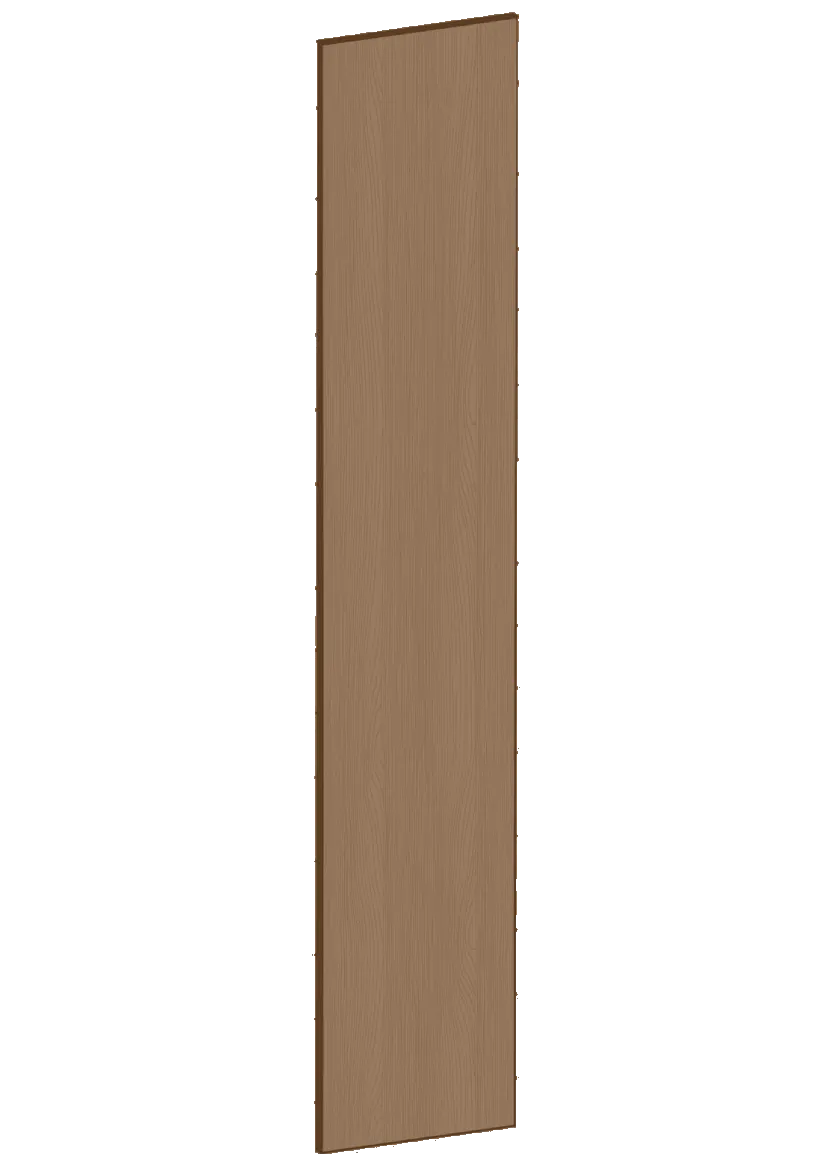 Cover for tall cabinet 39.8 x 208 cm – Flat Oak Brown